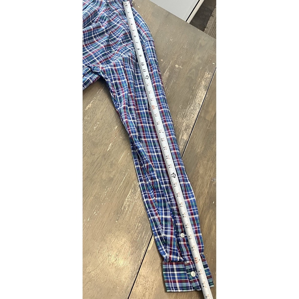 Polo Ralph Lauren Button Down Shirt‎ Mens LT Large Tall Plaid Long Sleeve Pony - Picture 7 of 10
